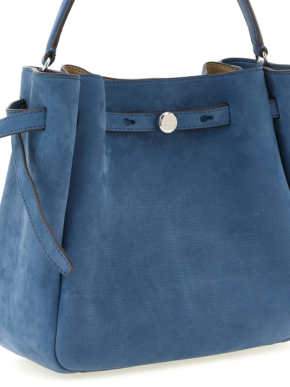 Sac à main en cuir d'agneau bleu Tory Burch