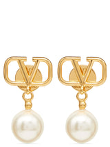 Valentino Garavani Gold Brass Earrings