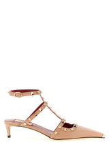 Escarpins à talons moyens en cuir de veau multicolore Valentino Garavani