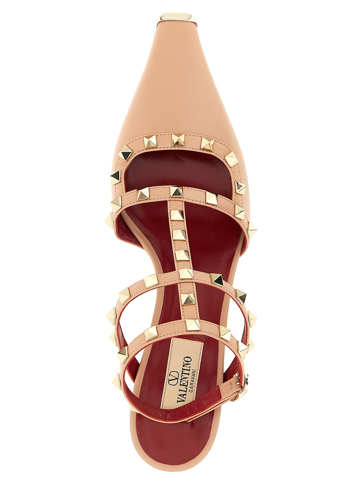 Escarpins à talons moyens en cuir de veau multicolore Valentino Garavani