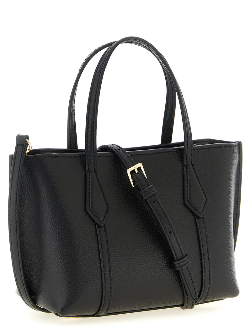 Sac à main Tory Burch en cuir de vachette noir