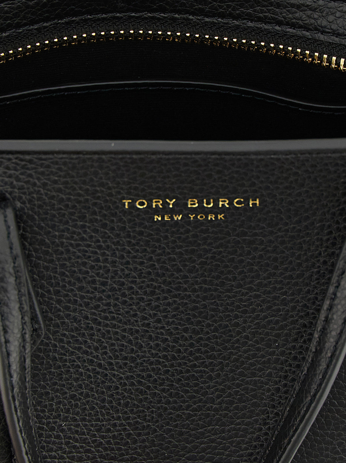 Sac à main Tory Burch en cuir de vachette noir