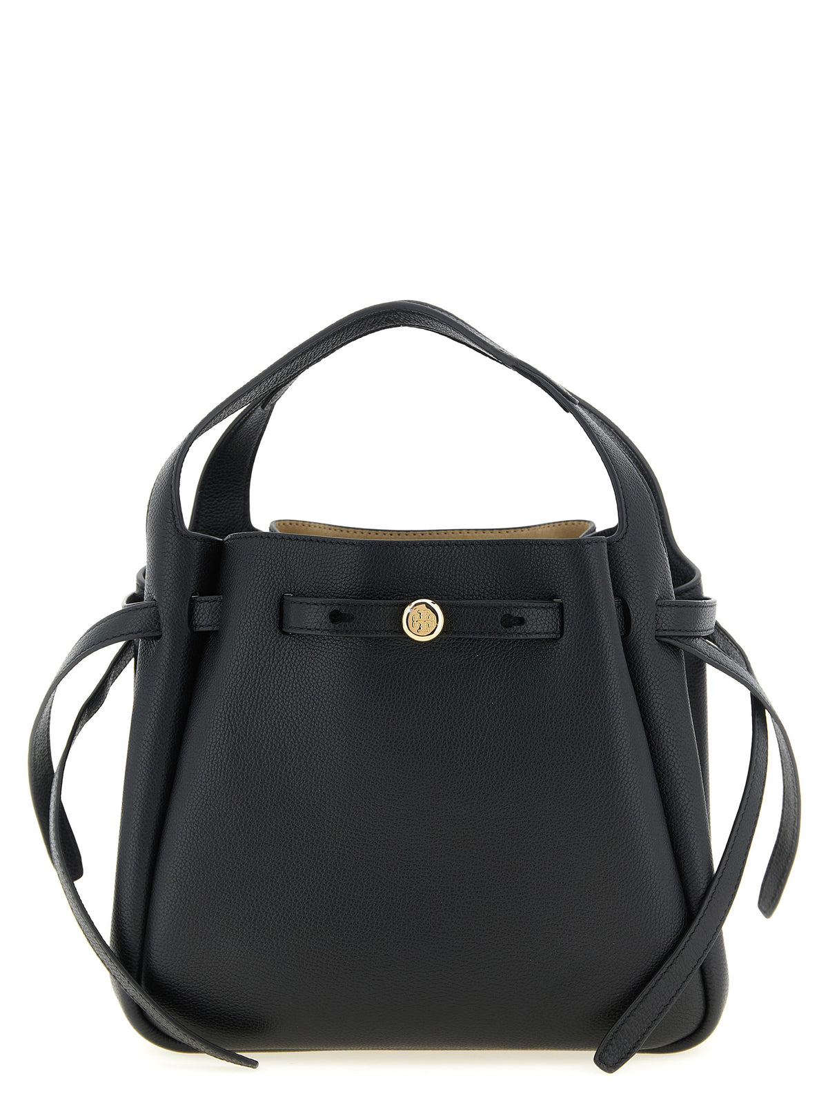 Sac à main Tory Burch en cuir de vachette noir