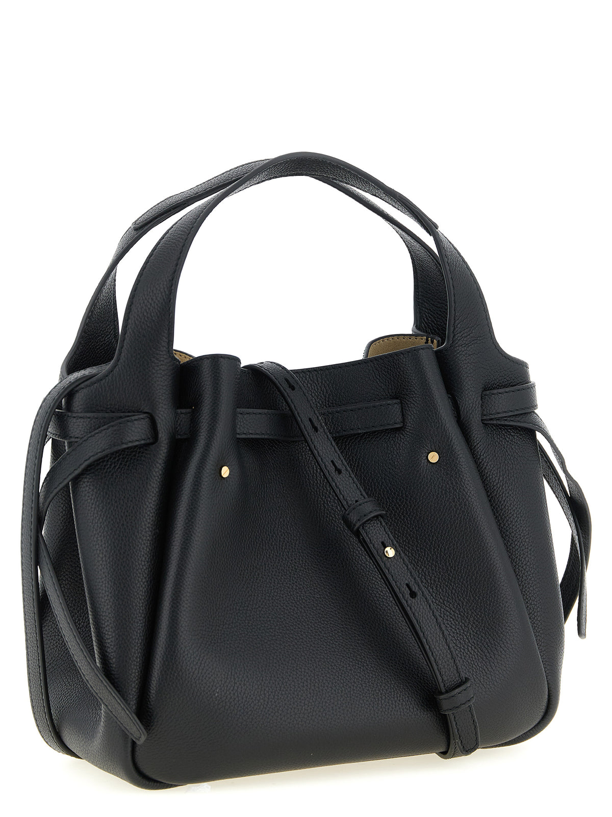 Sac à main Tory Burch en cuir de vachette noir