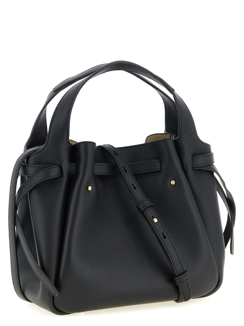 Sac à main Tory Burch en cuir de vachette noir