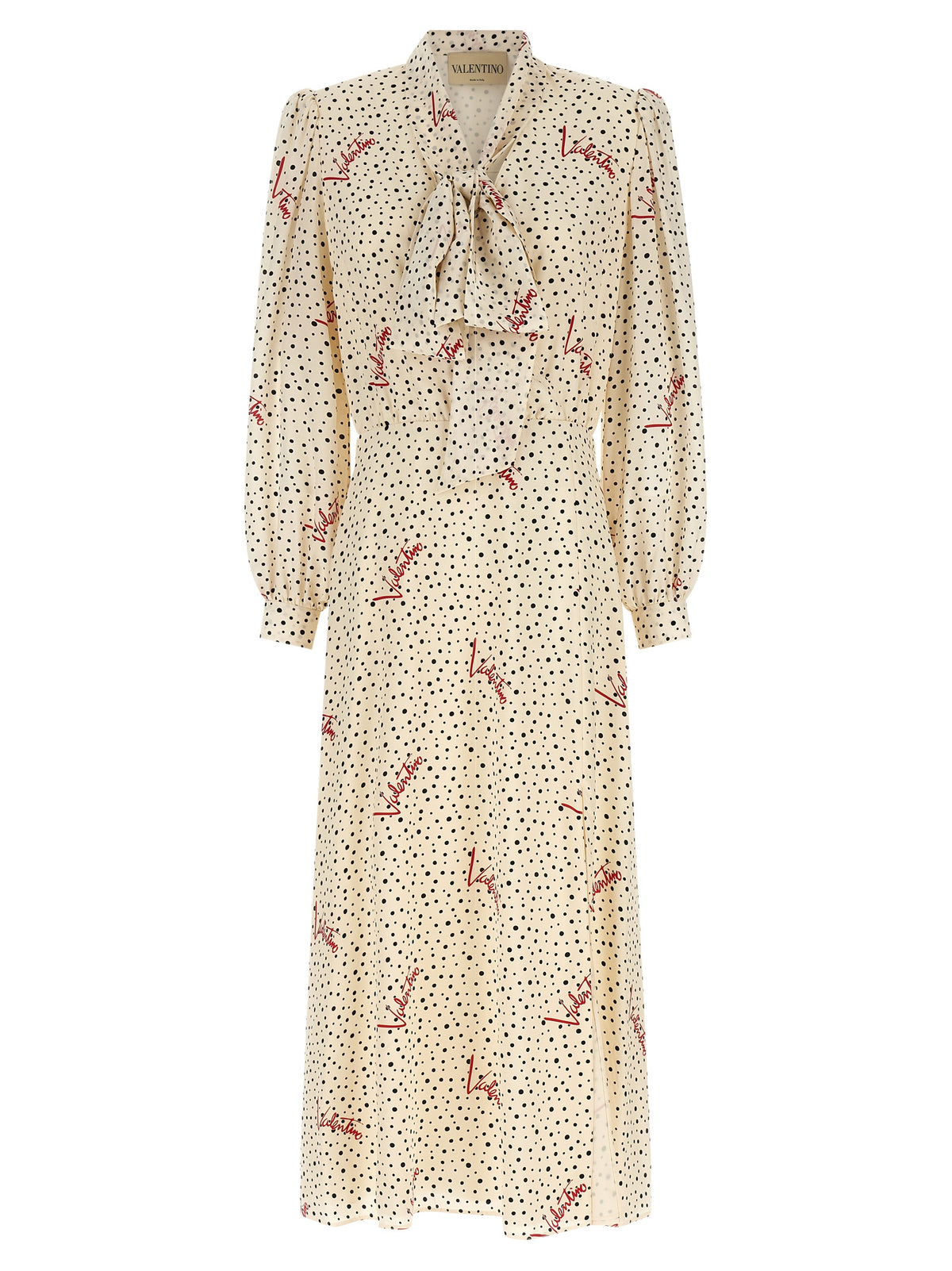 Robe midi en soie multicolore Valentino Garavani