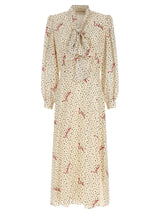 Robe midi en soie multicolore Valentino Garavani