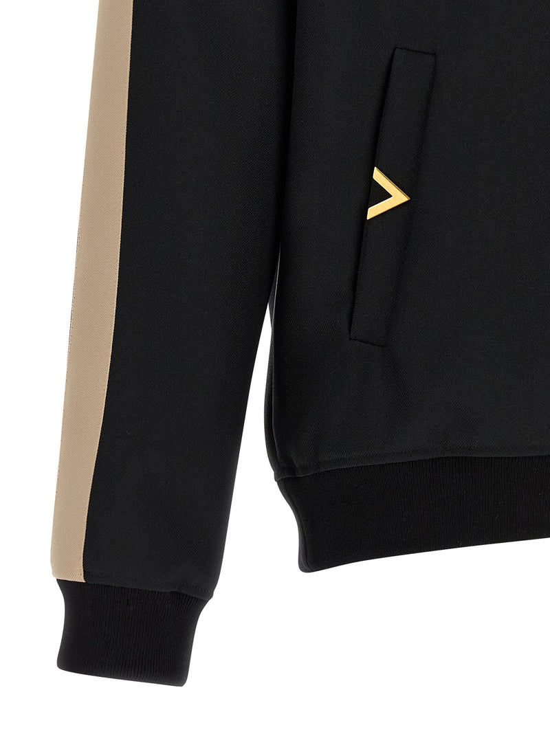 Valentino Garavani Black Polyester Sweatshirt