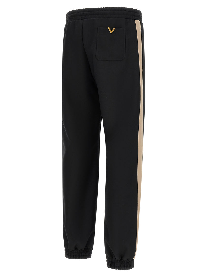 Valentino Garavani Black Polyester Athletic Pants