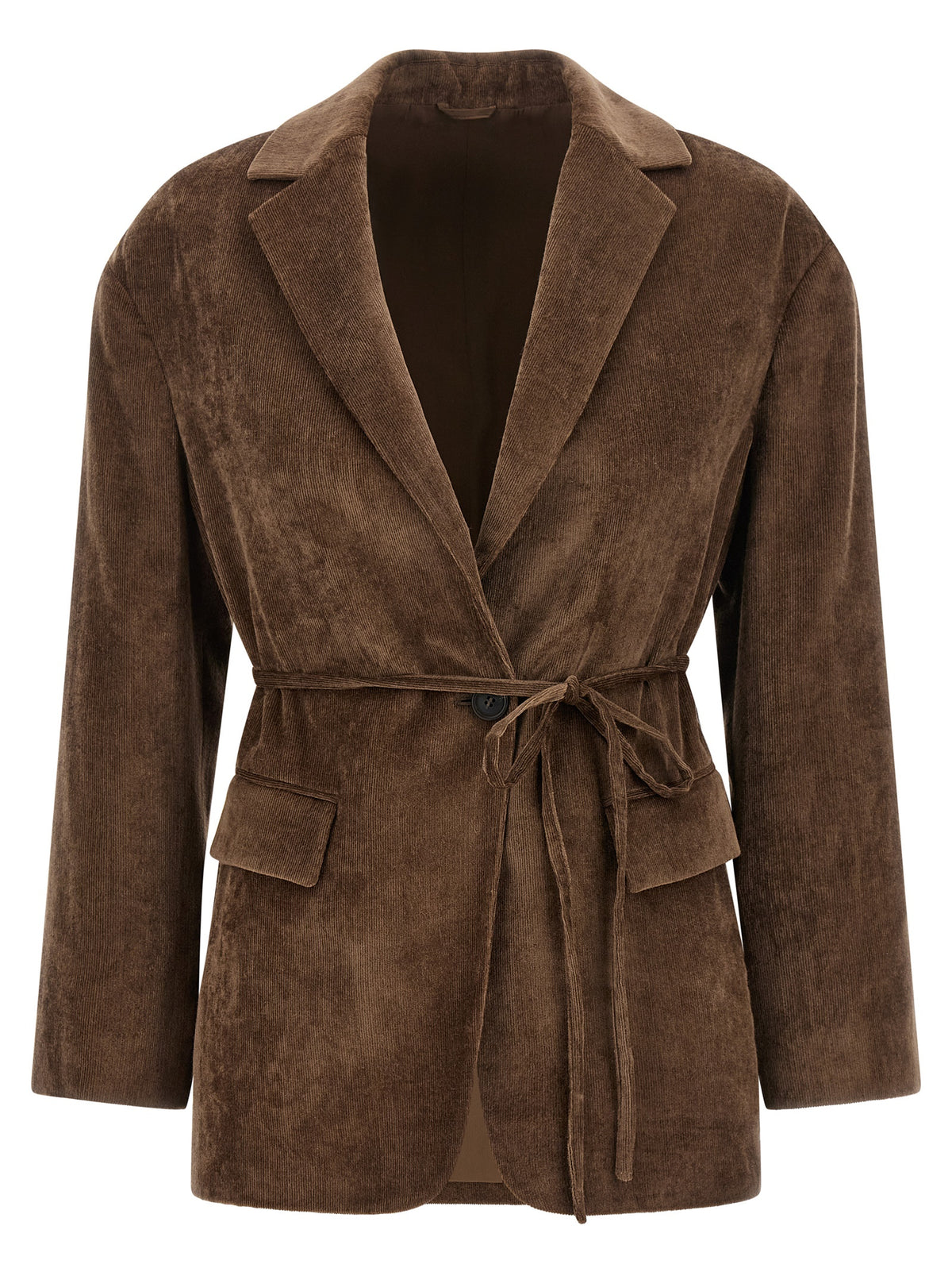 Veste Brunello Cucinelli marron en viscose