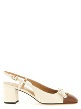 Valentino Garavani Black Leather Mid Heel Pumps - Valet Du Roi
