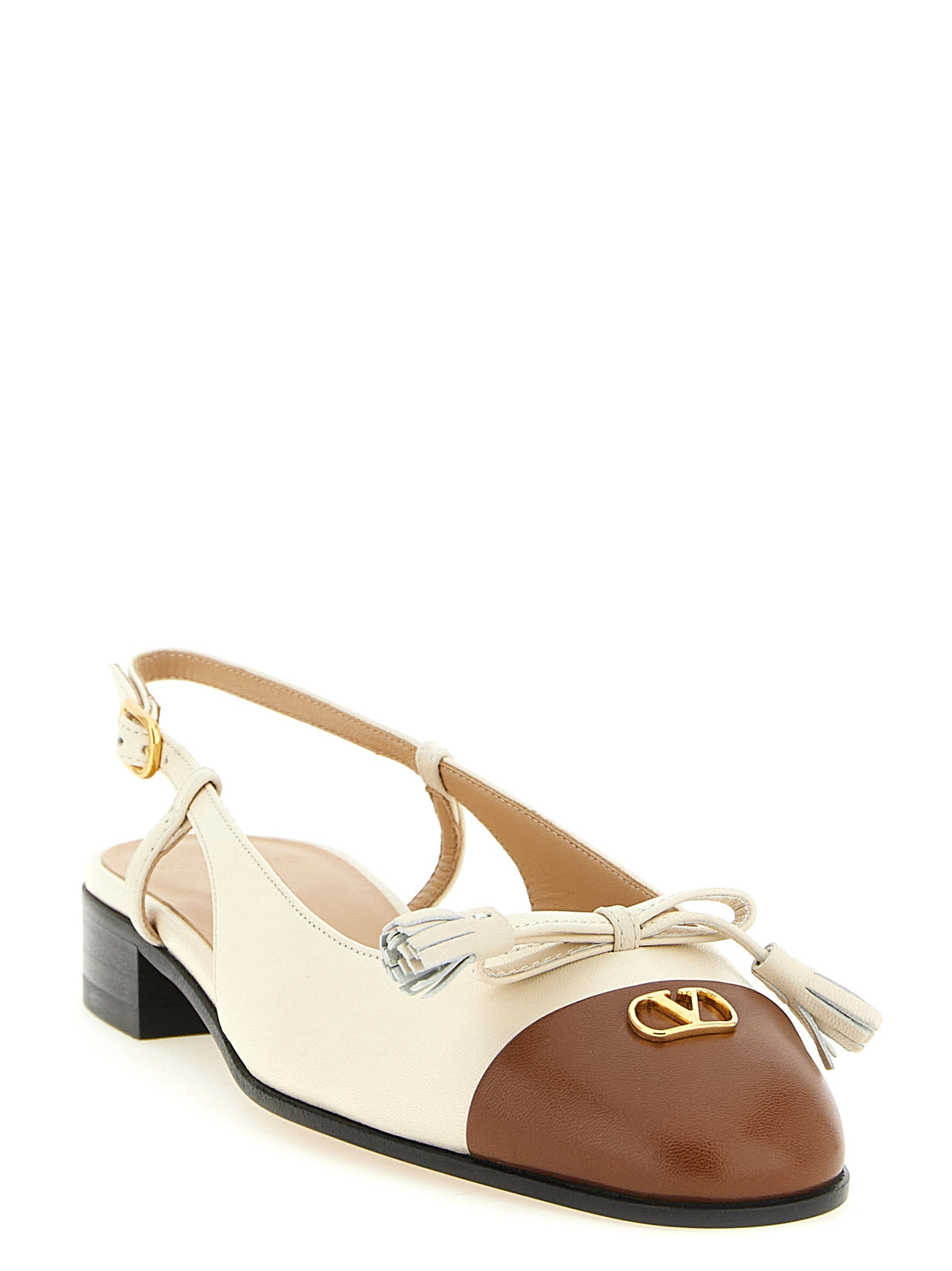 Valentino Garavani Black Leather Ballet Flats - Valet Du Roi