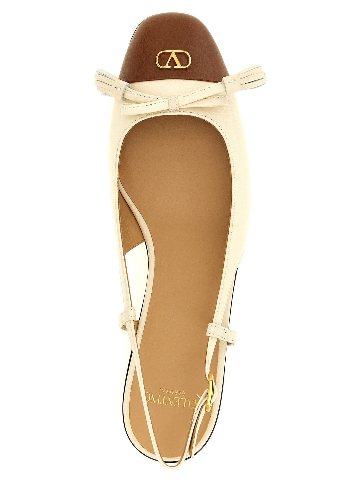Valentino Garavani Black Leather Ballet Flats - Valet Du Roi