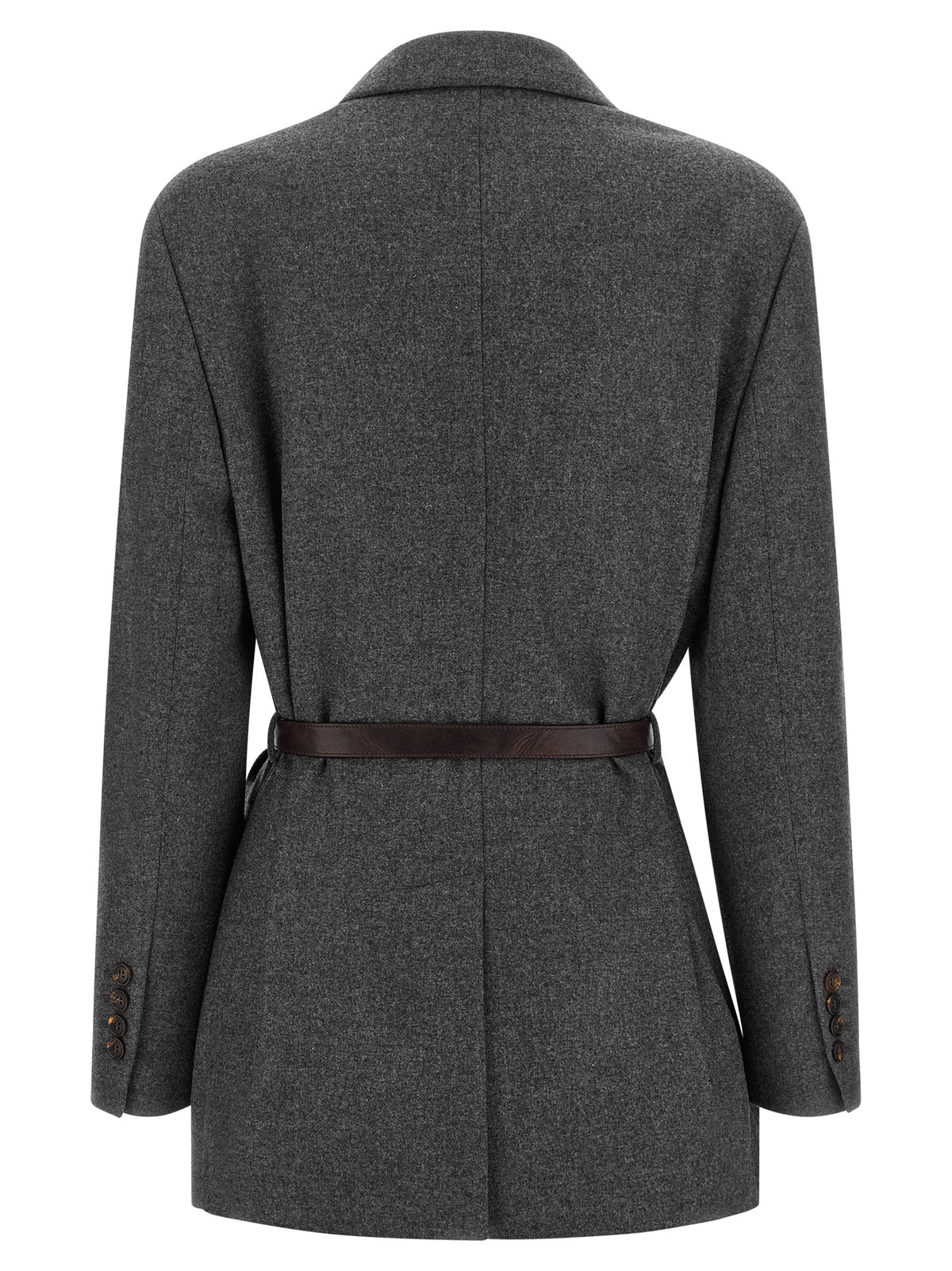 Veston Brunello Cucinelli en laine vierge grise