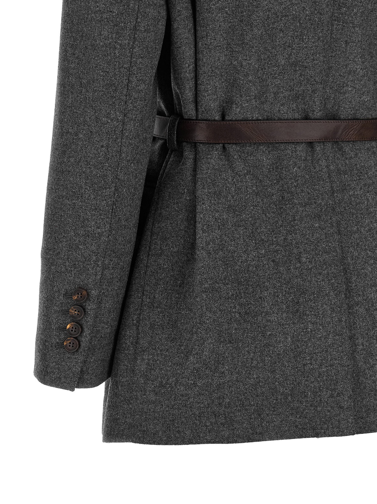 Veston Brunello Cucinelli en laine vierge grise