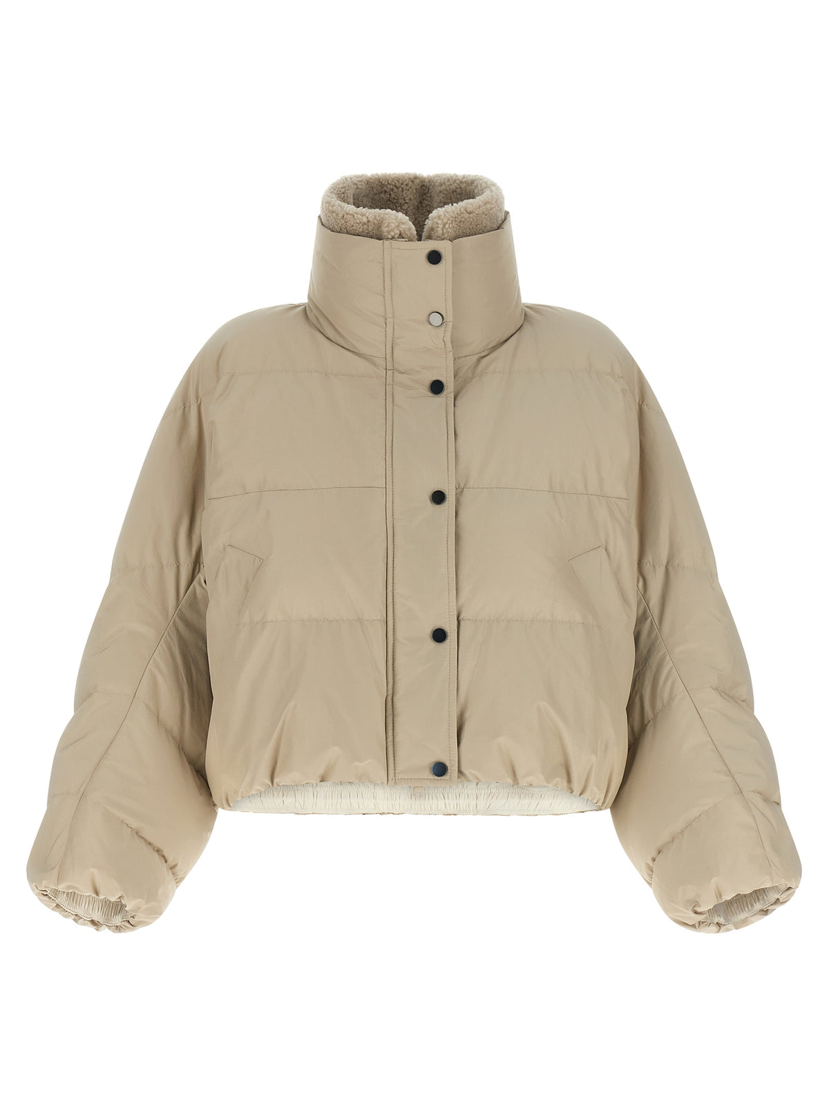 Veste longue Brunello Cucinelli en coton beige