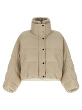 Veste longue Brunello Cucinelli en coton beige