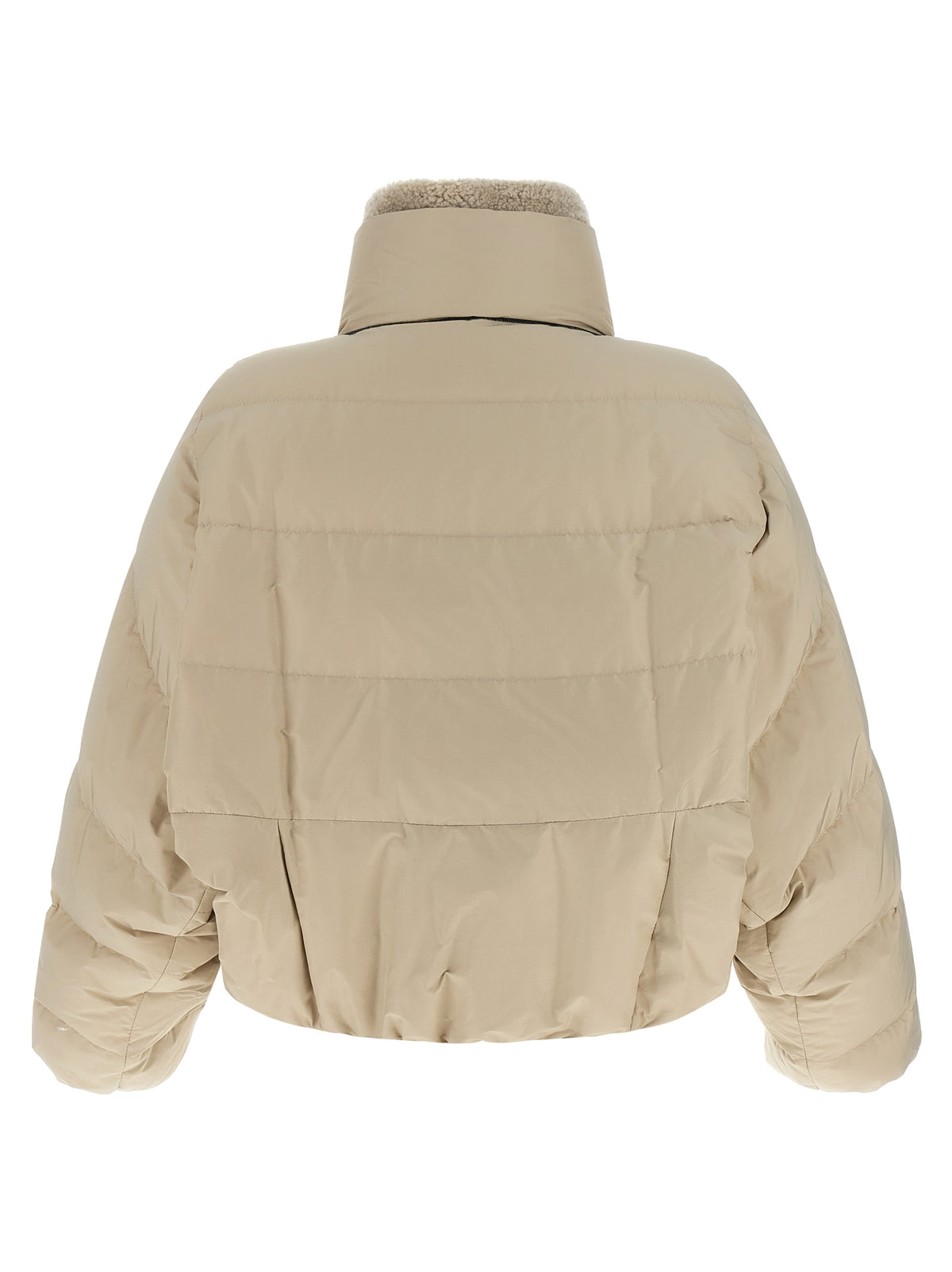 Veste longue Brunello Cucinelli en coton beige