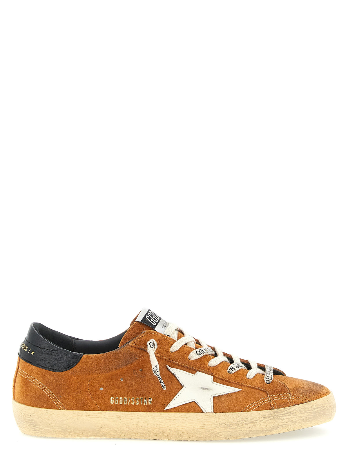 Baskets basses Golden Goose en cuir de vachette orange