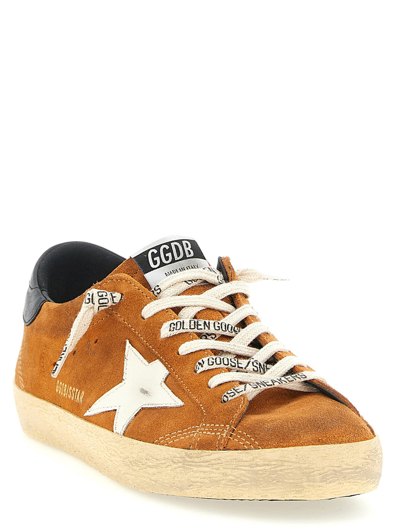 Baskets basses Golden Goose en cuir de vachette orange