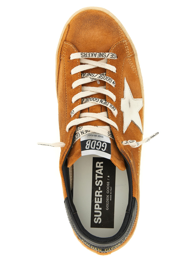 Baskets basses Golden Goose en cuir de vachette orange