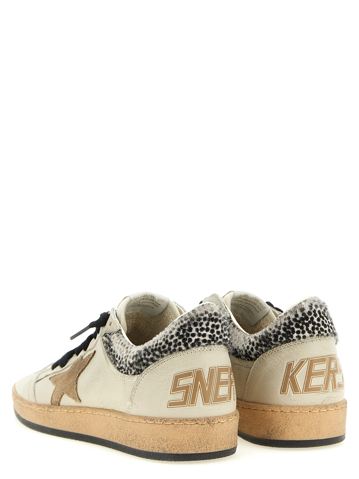 Baskets basses Golden Goose en peau de chèvre beige