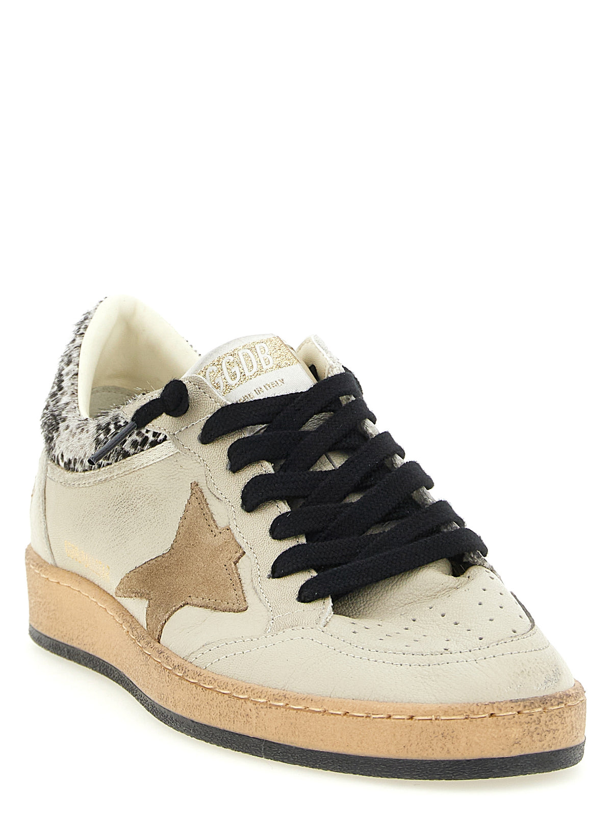 Baskets basses Golden Goose en peau de chèvre beige