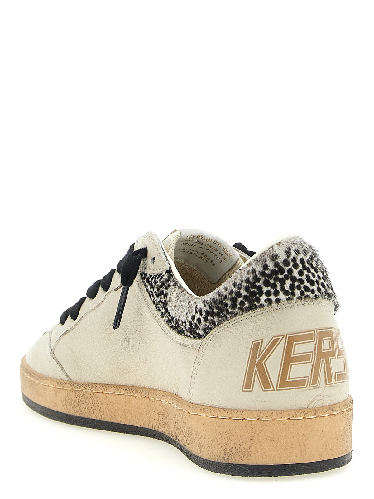 Baskets basses Golden Goose en peau de chèvre beige