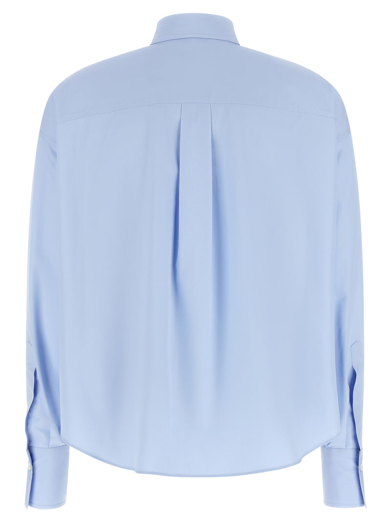 Chemisier en coton bleu Brunello Cucinelli