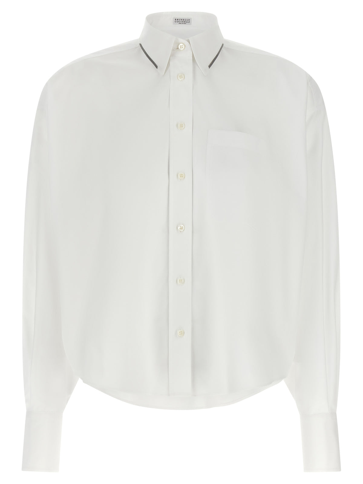 Brunello Cucinelli Blouse en Coton Blanc