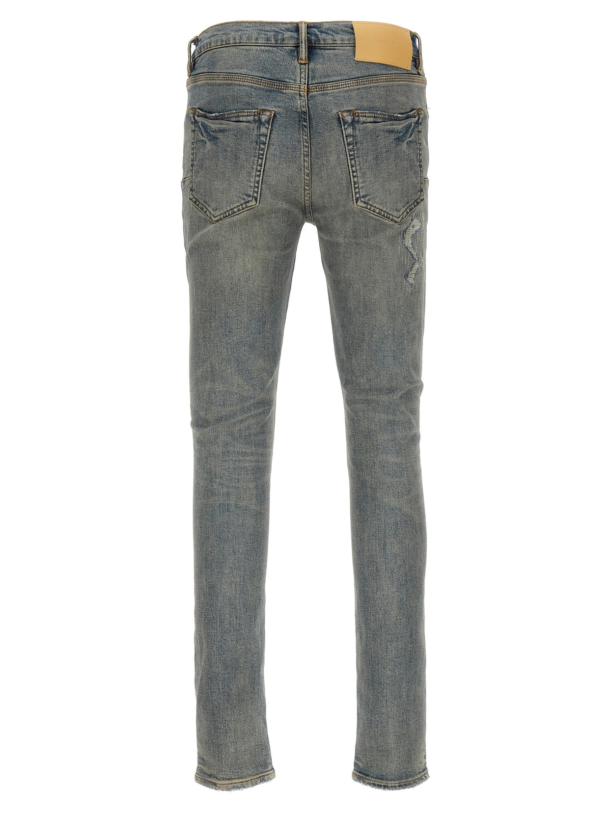 PURPLE P001 Light Blue Vintage Slim Fit Jeans for Men