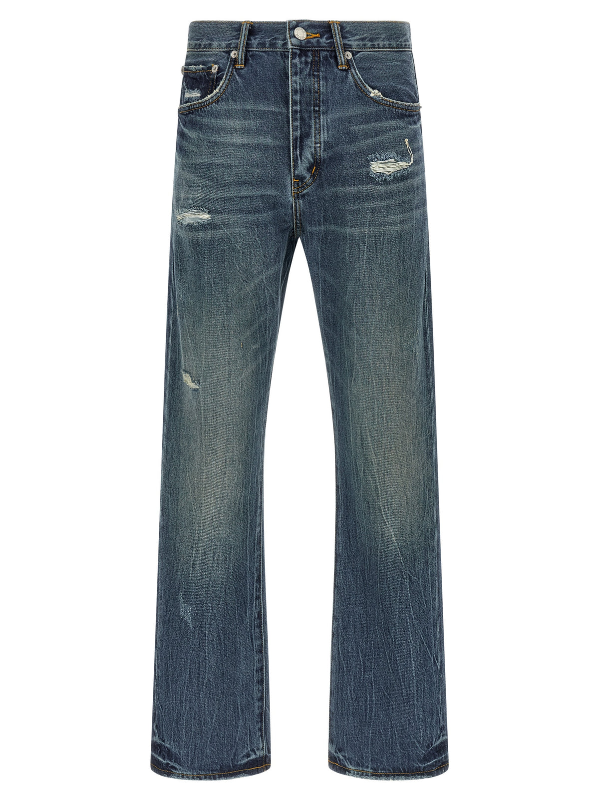 Jean droit PURPLE en coton bleu