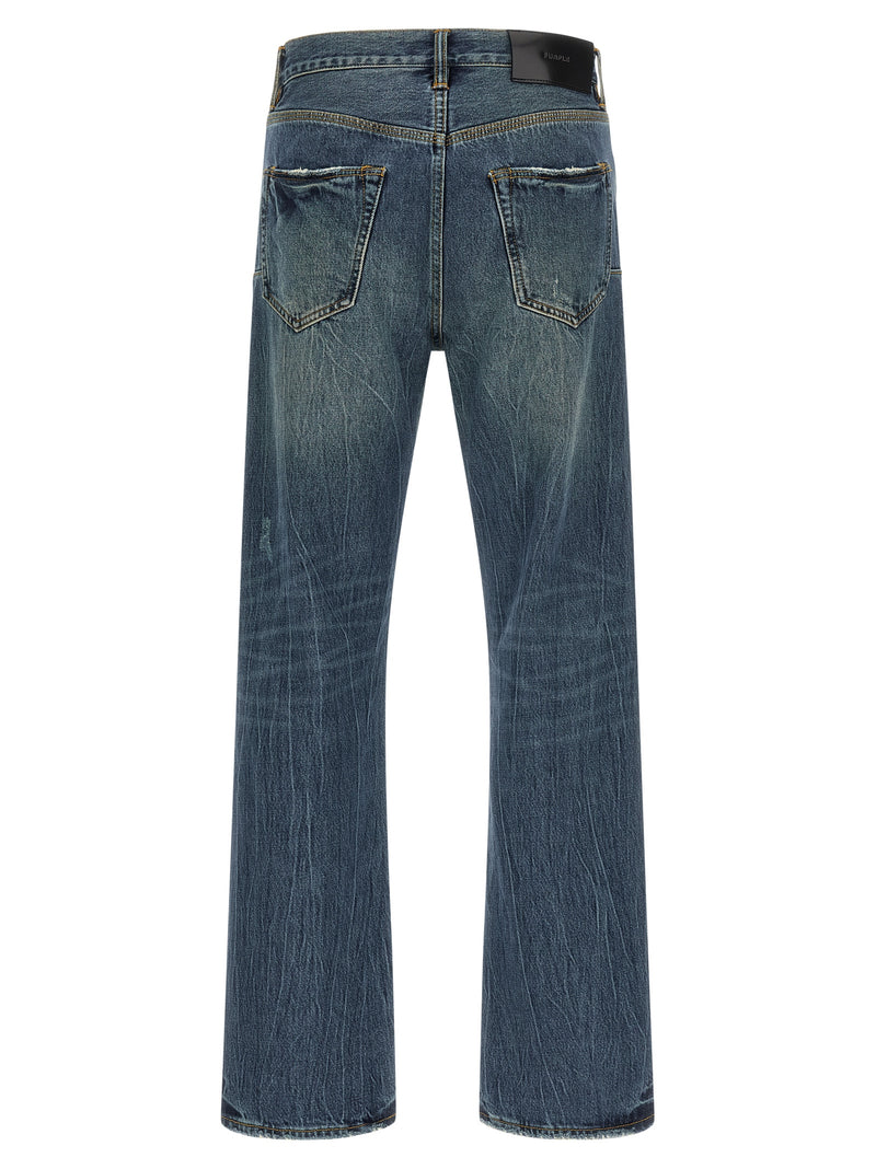 Jean droit PURPLE en coton bleu