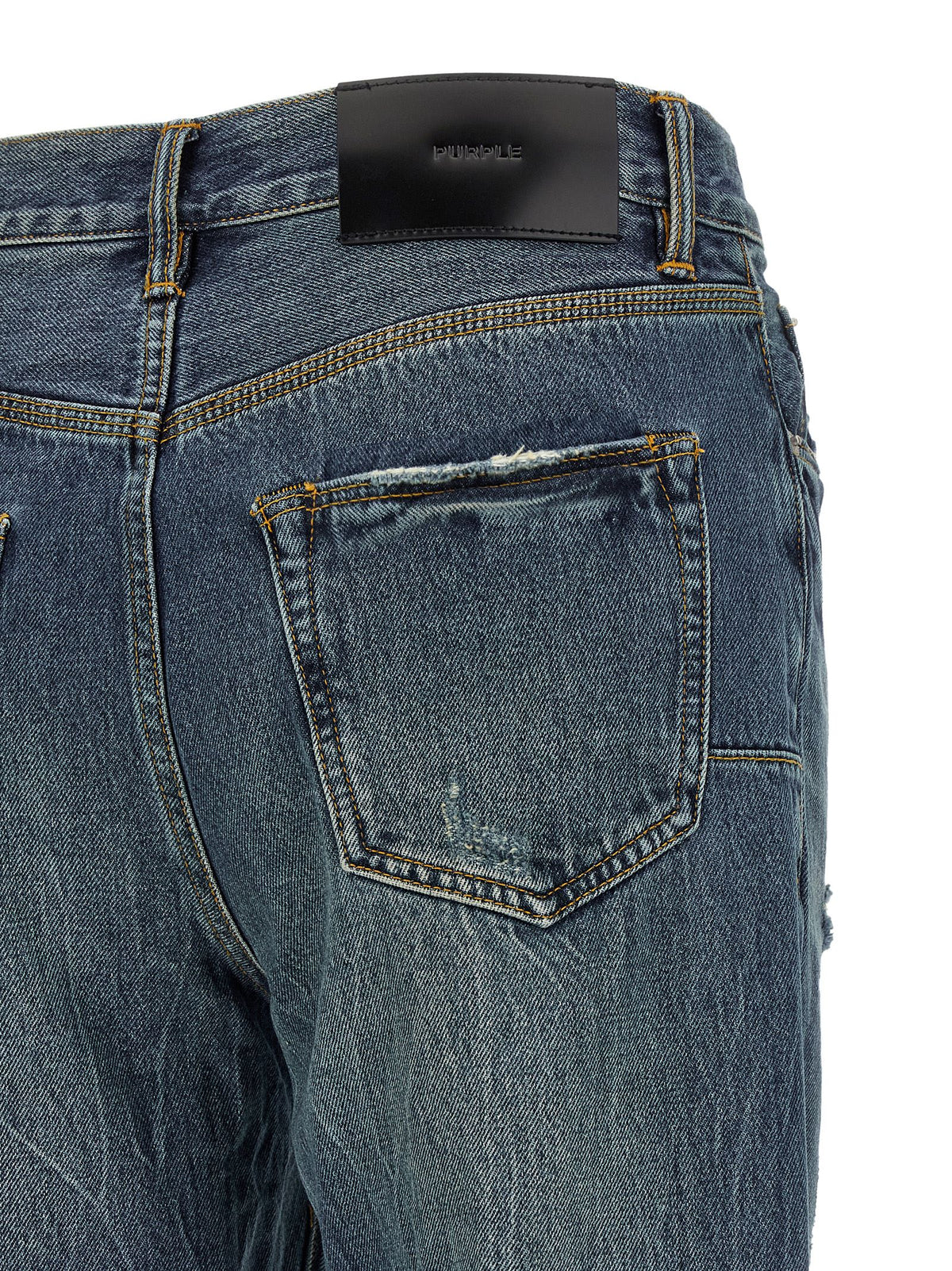Jean droit PURPLE en coton bleu
