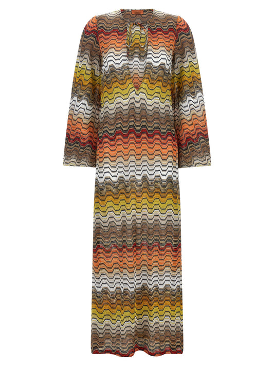 Missoni Multicolor Viscose Casual Dress - Long Sleeve