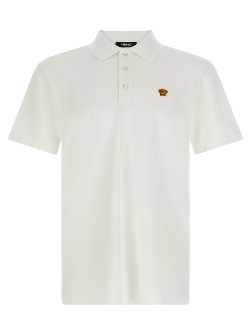 Polo Versace en coton blanc