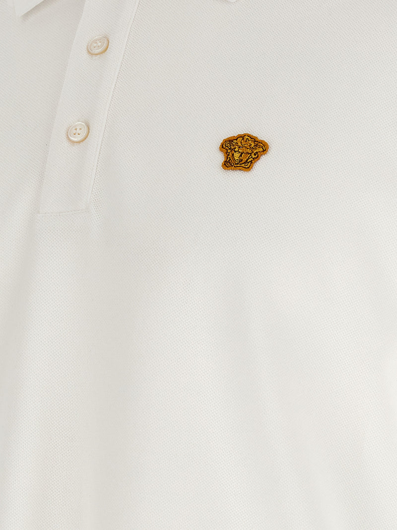 Polo Versace en coton blanc