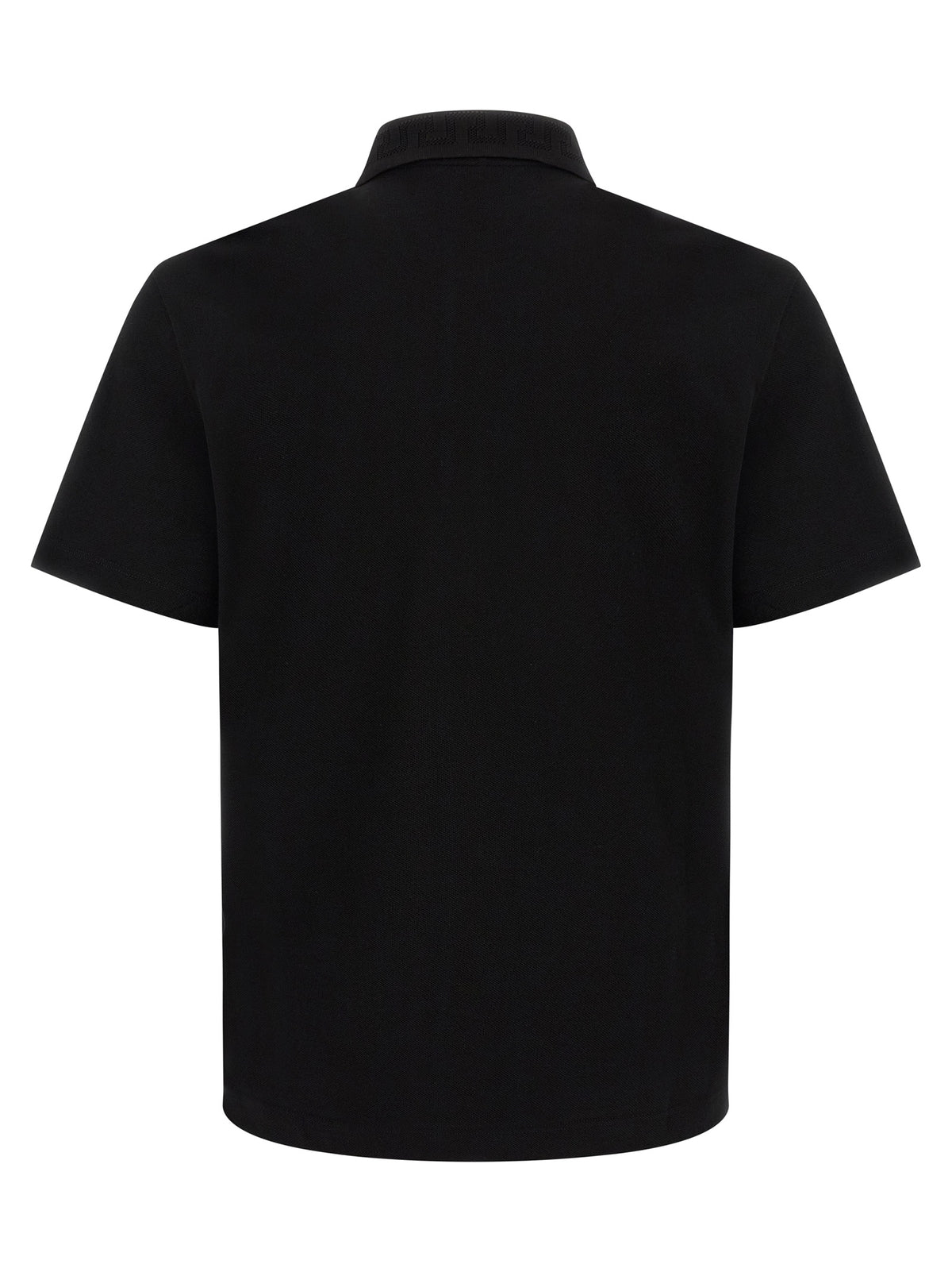 Versace Black Cotton Polo Shirt