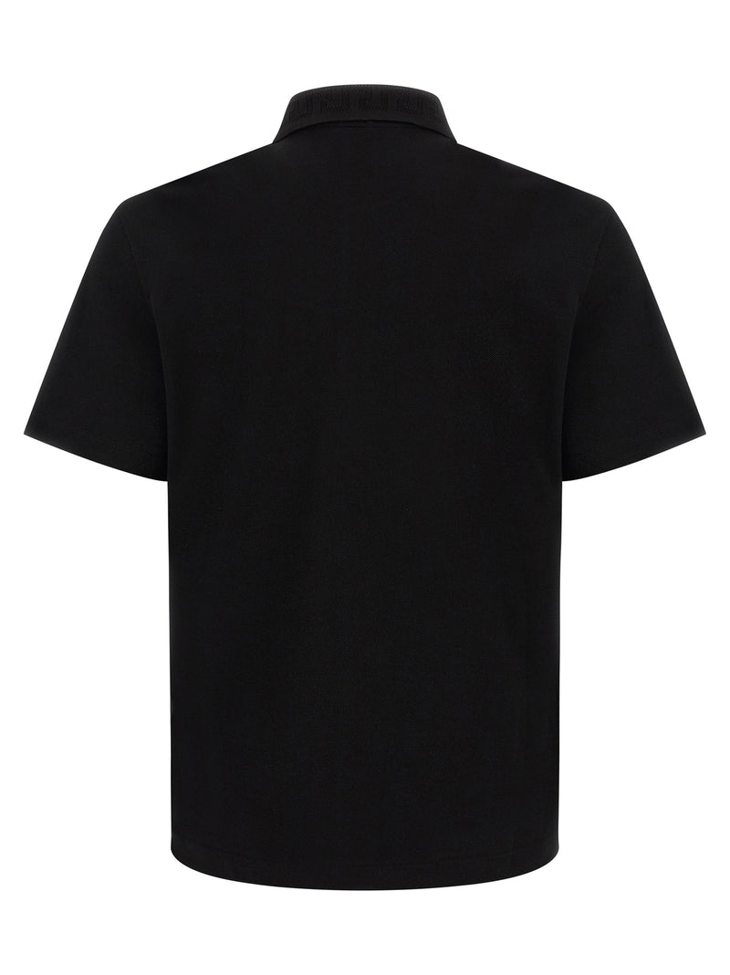 Polo Versace en coton noir