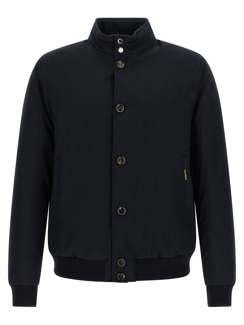 MooRER Blue Wool Bomber