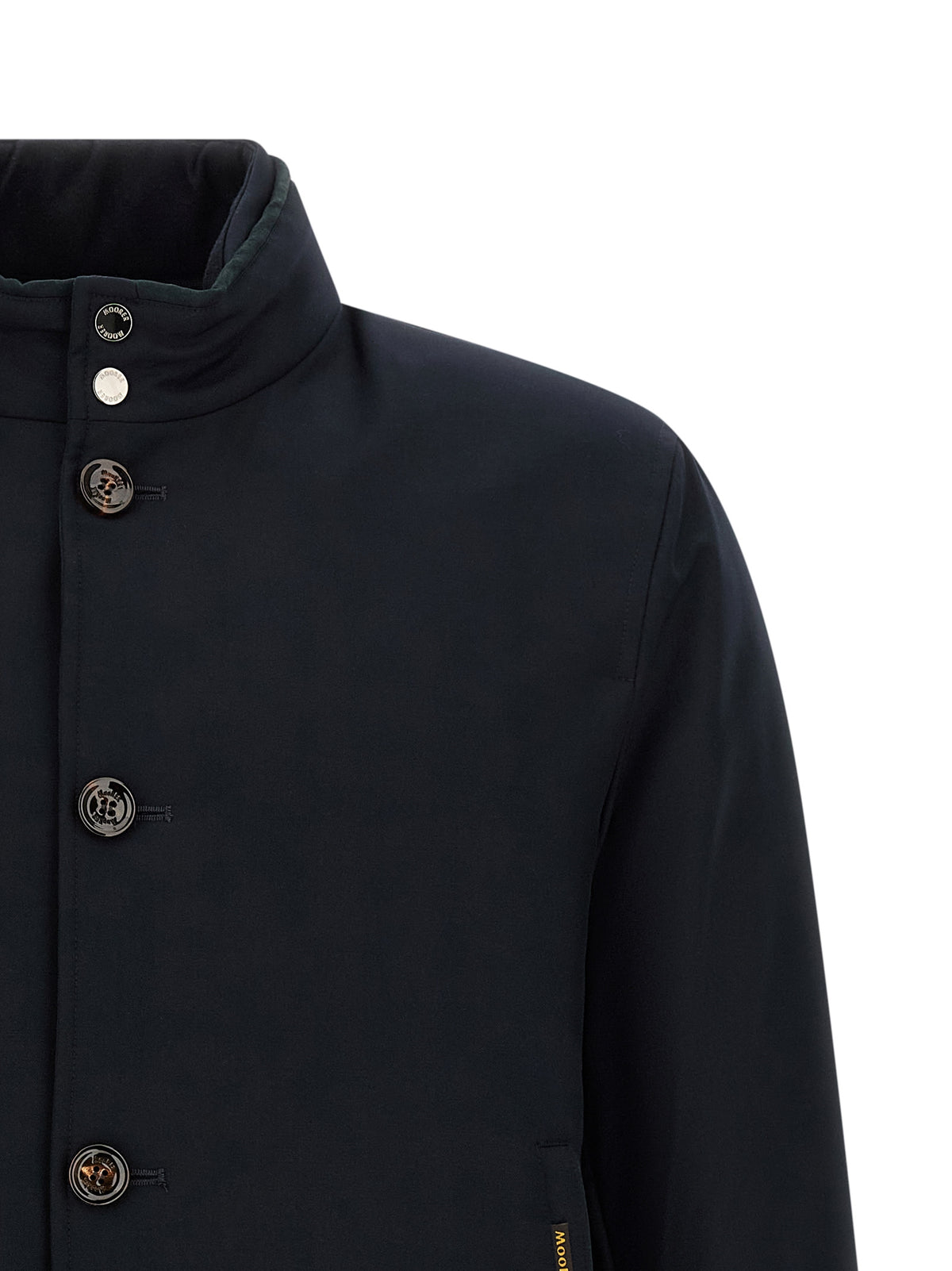 MooRER Blouson bomber en laine bleue