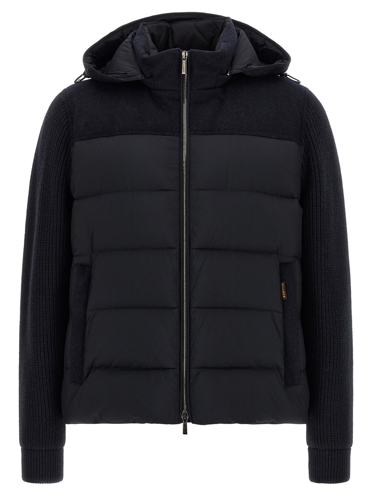 MooRER Allori Blue Wool Full-Length Jacket for Men