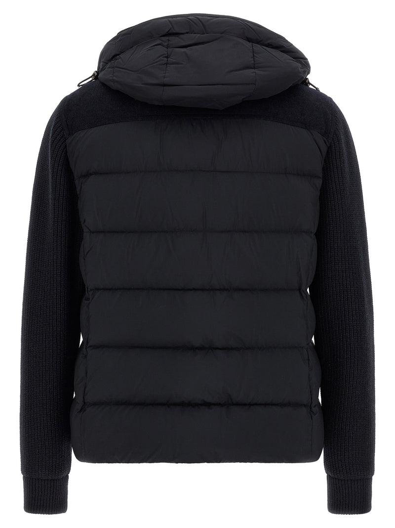 MooRER Allori Blue Wool Full-Length Jacket for Men