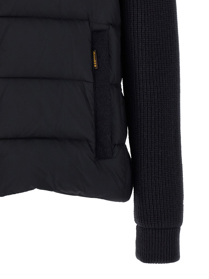 MooRER Allori Blue Wool Full-Length Jacket for Men