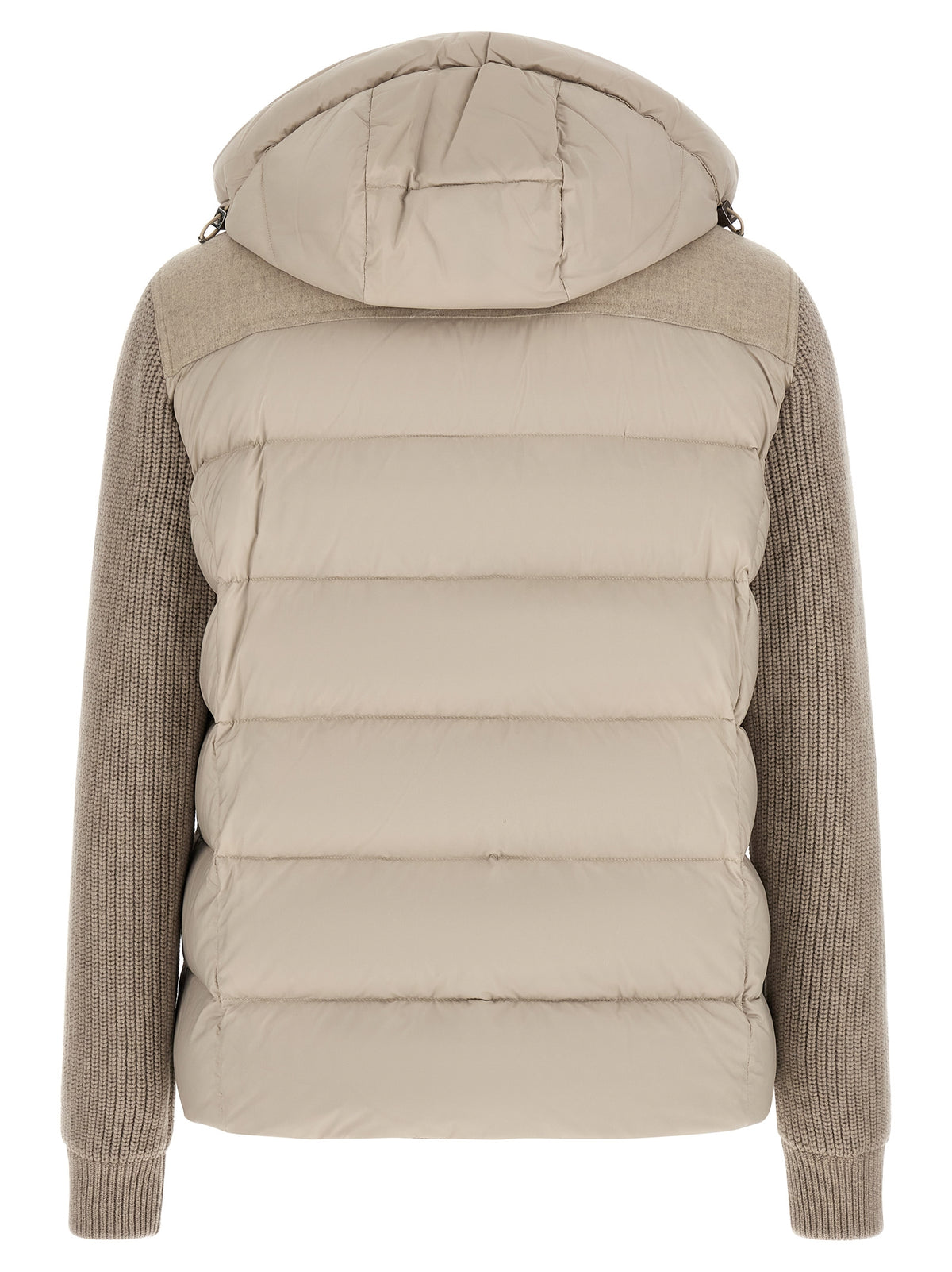 MooRER Veste longue en laine beige