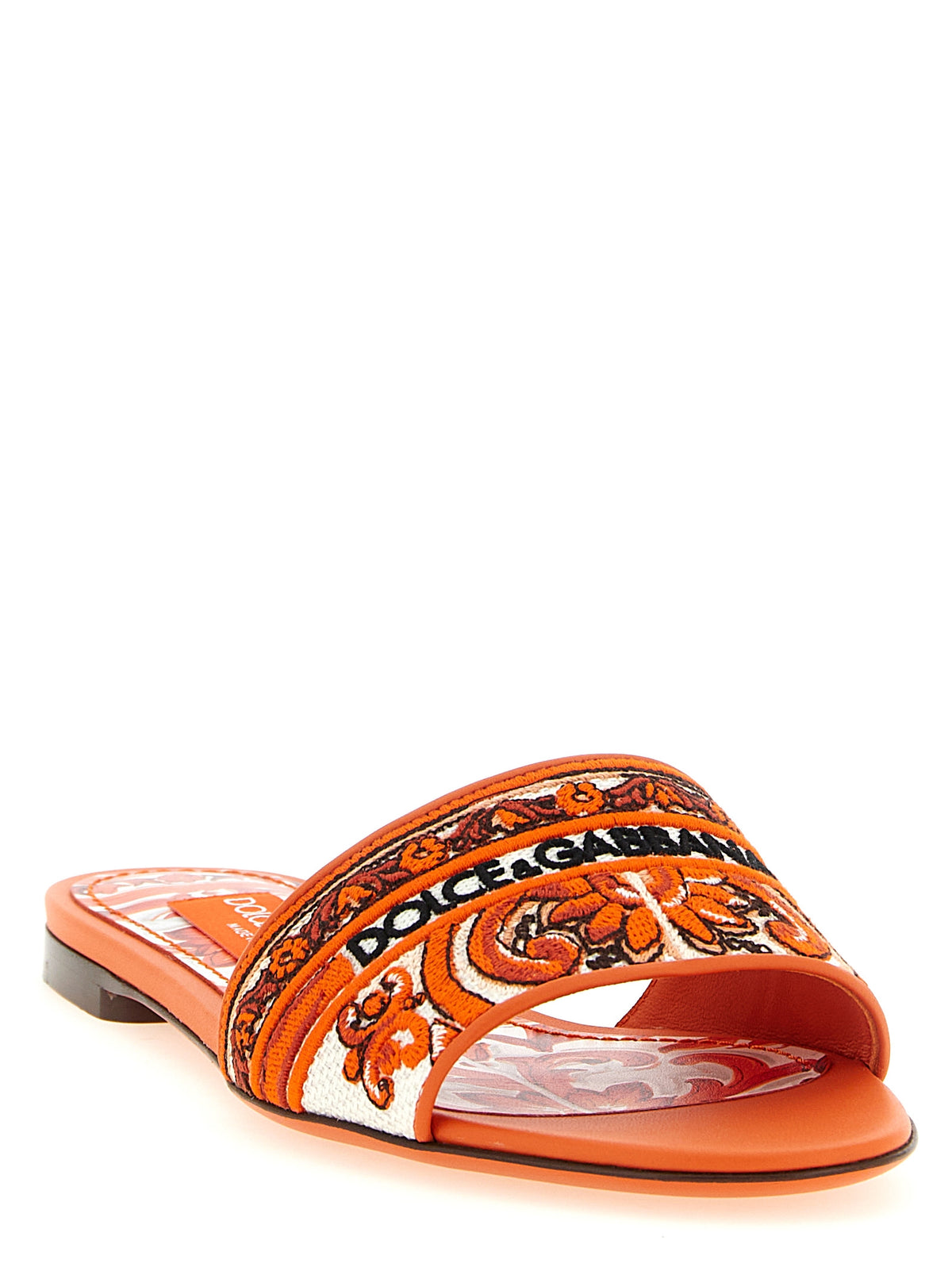 Mules Dolce & Gabbana en coton orange