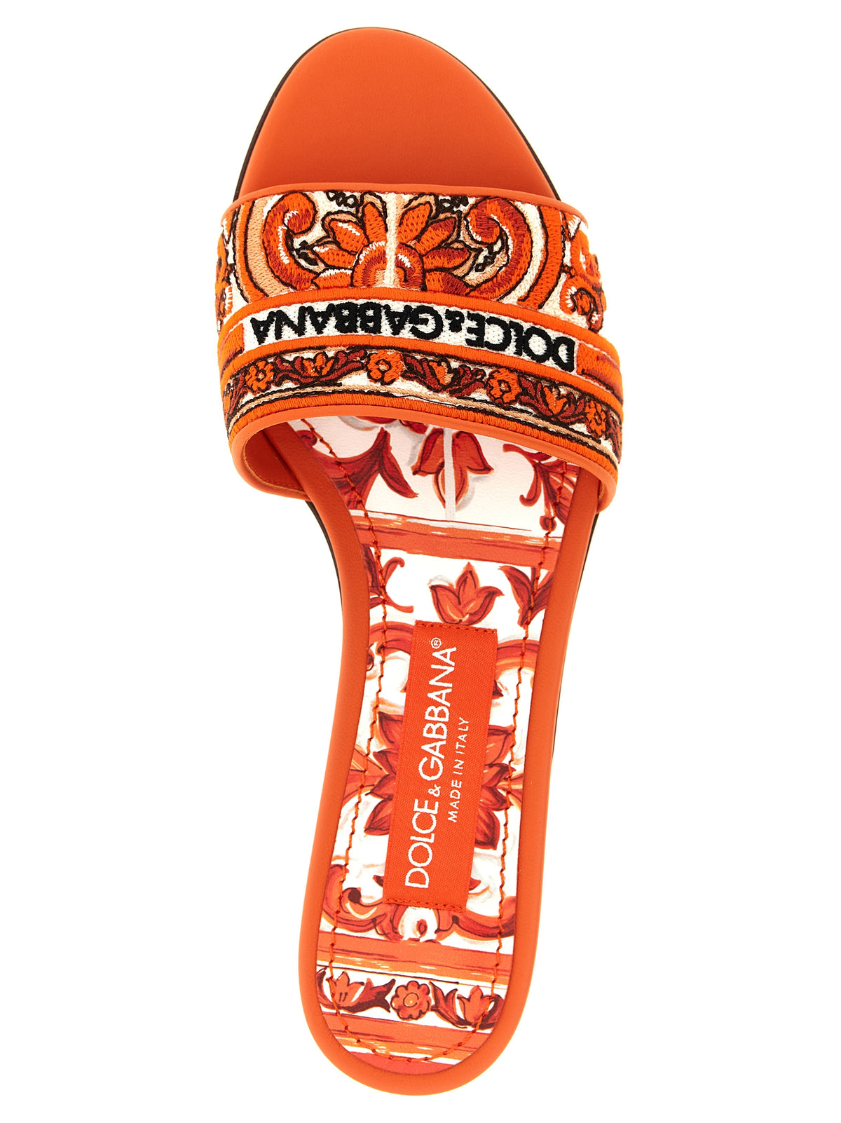 Mules Dolce & Gabbana en coton orange