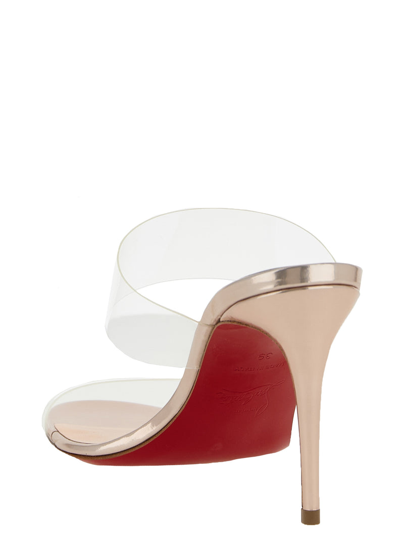 Sandales Christian Louboutin en veau multicolore à talon aiguille
