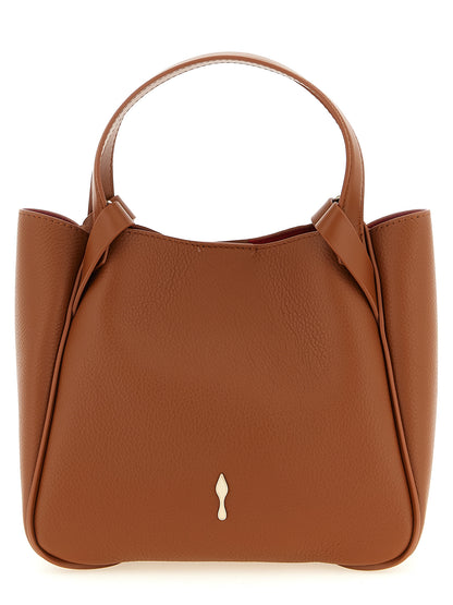 Sac cabas Christian Louboutin en cuir de veau marron