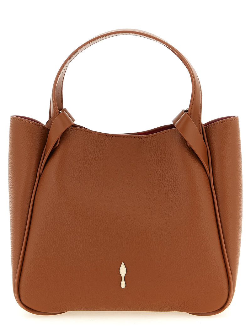 Sac cabas Christian Louboutin en cuir de veau marron